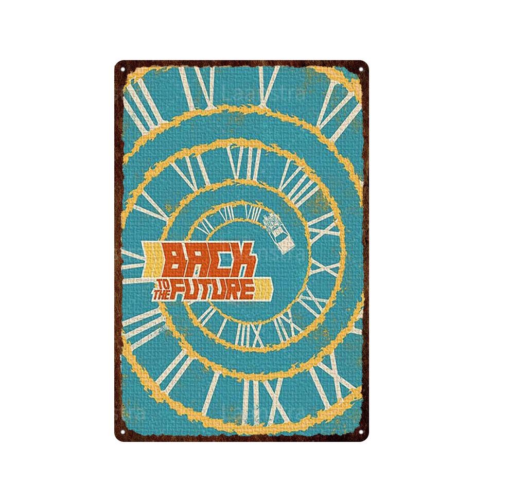 Retro Poster Movie Back To The Future Tin Sign Painting Metal Plaque Vintage Bar Family Wall Decor Unique Decoration Painting