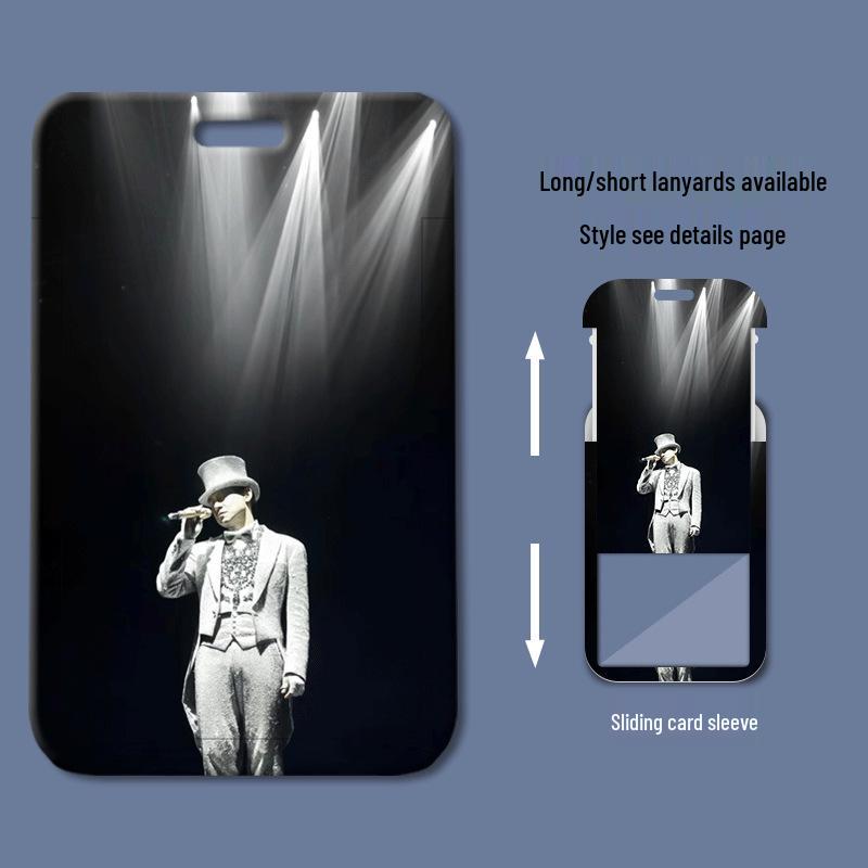Jacky Cheung Plastic Slide Cover Card Holder for Student/Work ID and Access Cards
