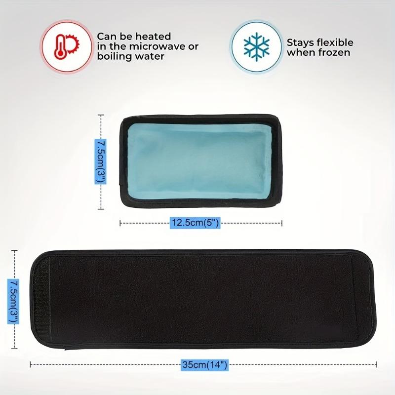 Reusable Gel Ice Packs with Resin Material for Sports Injuries Ankle, Head, Shoulder, Leg, and Knee Wrapping, Unisex Full-Body Cold/Hot Compress