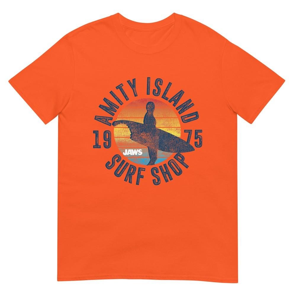 Jaws Amity Island Surf Board Tshirt