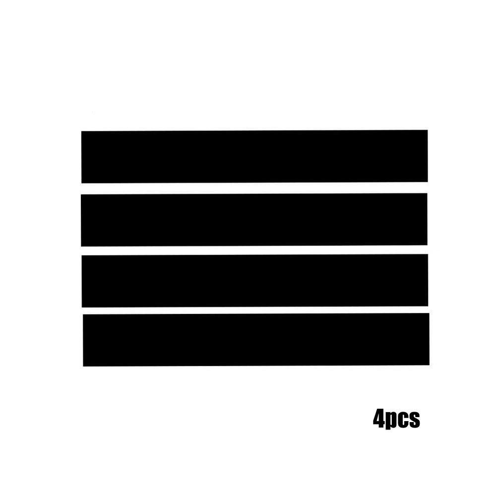 4x Car Hood Fender Decal Stickers Black Stripes Trim Universal Auto Accessories