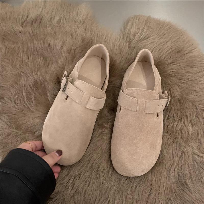 Fleece Shoes, Women's Flat Shoes, Retro Soft-soled Cotton Shoes
