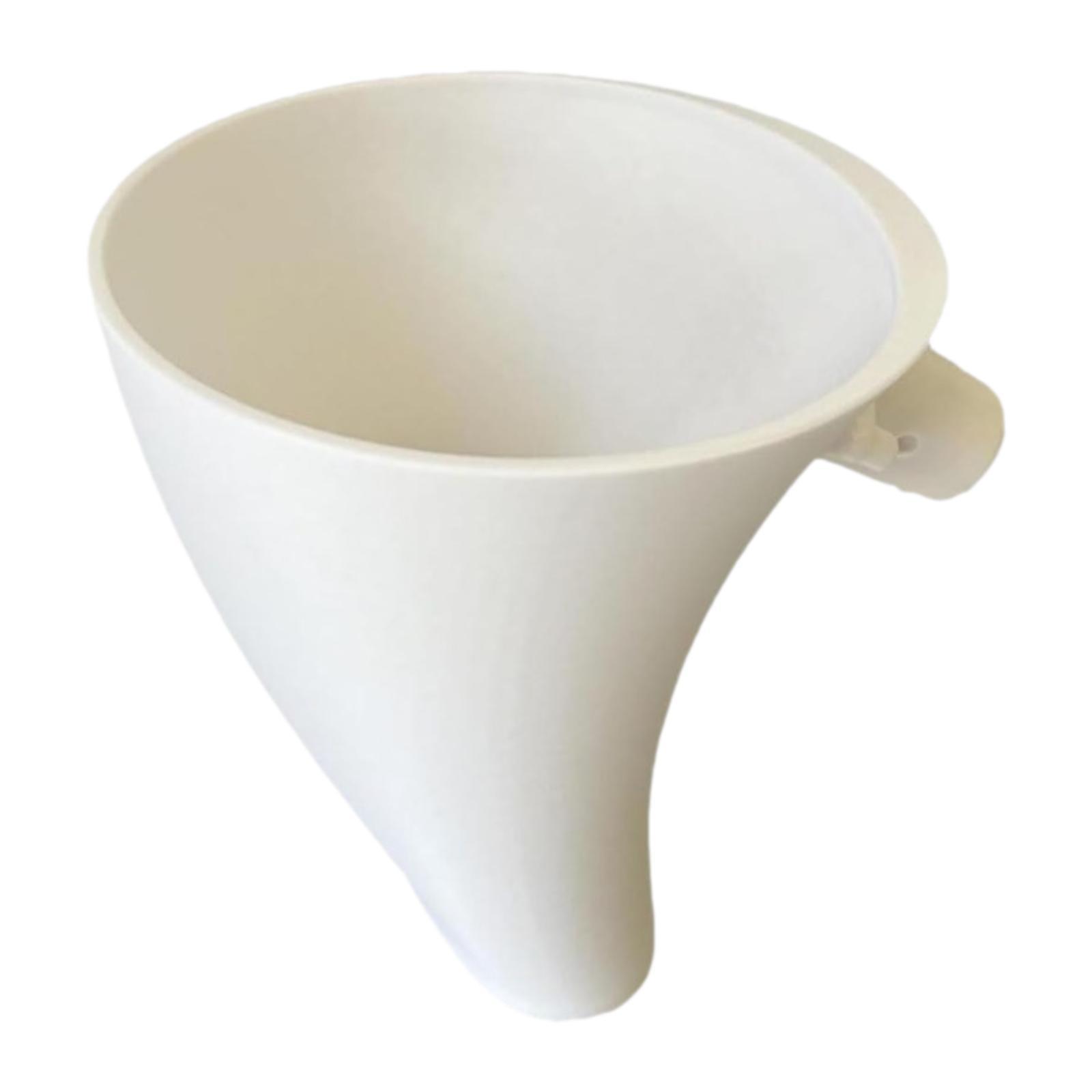 

Воронка для муки Удобная ручка Подарок Кухонные аксессуары Легкая Предотвращает проливы и беспорядок для яичной жидкости и обеих мучных частей белый