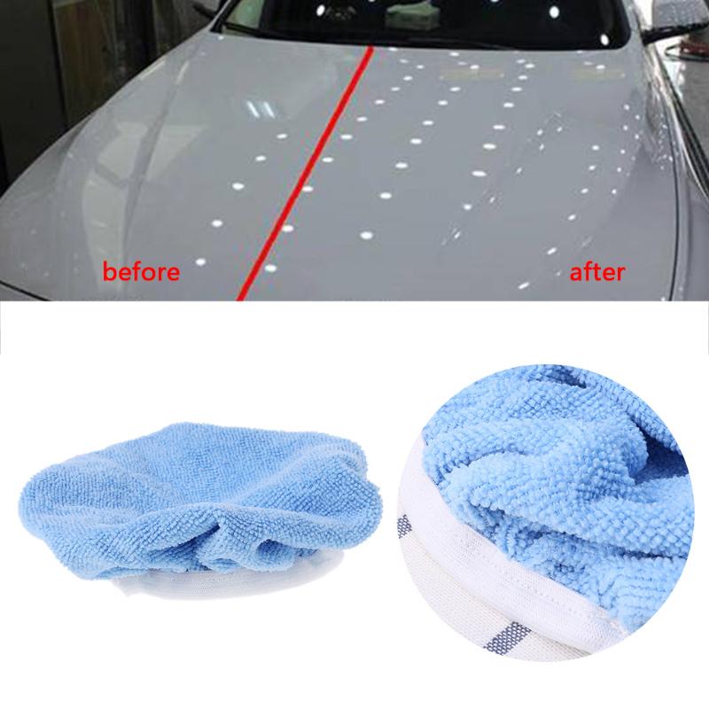 1Pc Car Polisher Pad Bonnet Soft Microfiber Polishing Bonnet Buffing Pad Cover