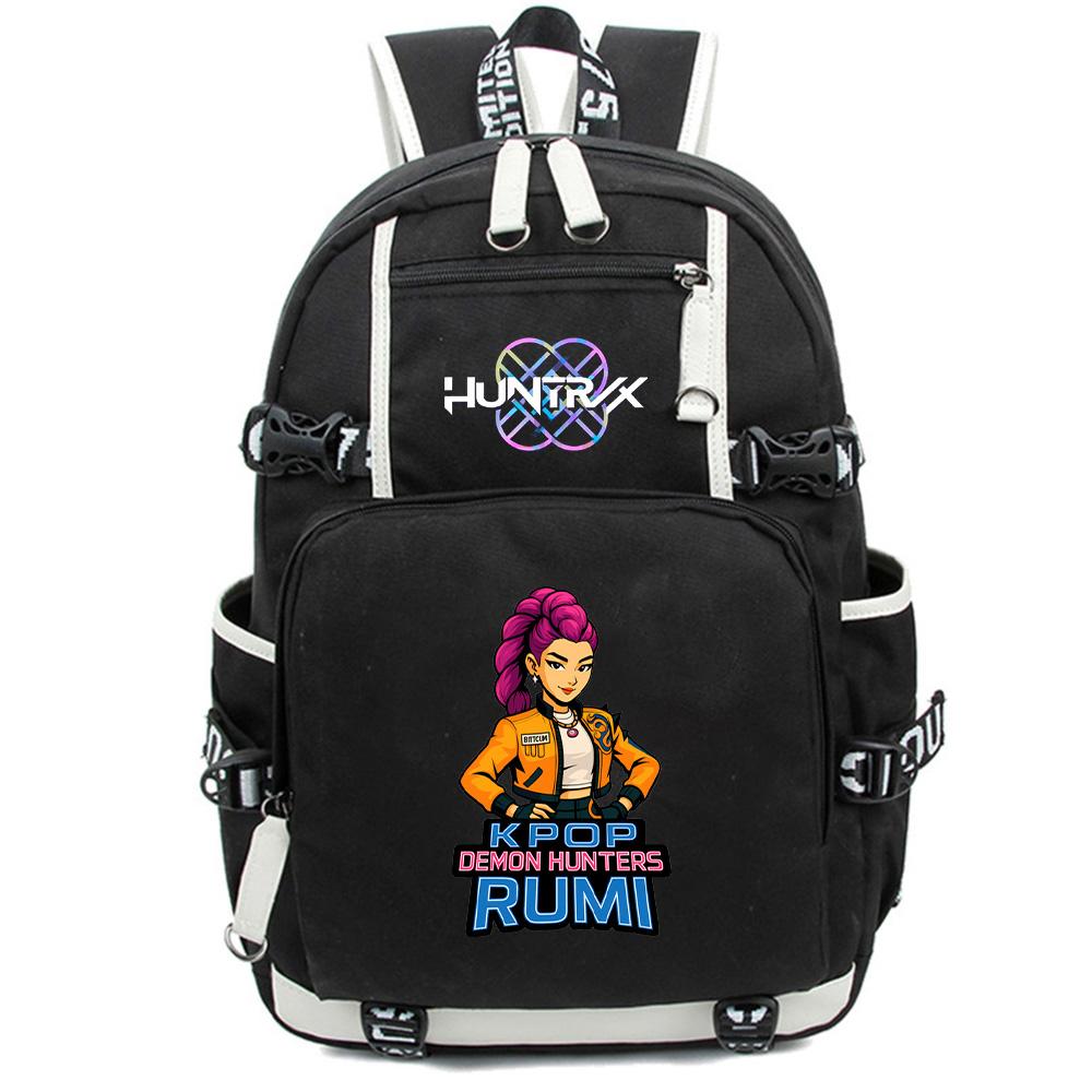 Anime K-Pop Demon Hunters Backpack Large Capacity Bookbag Laptop Unisex Student Boy Girl School Bag Large Capacity Travel Outdoor Bag Kid Gift Mochila