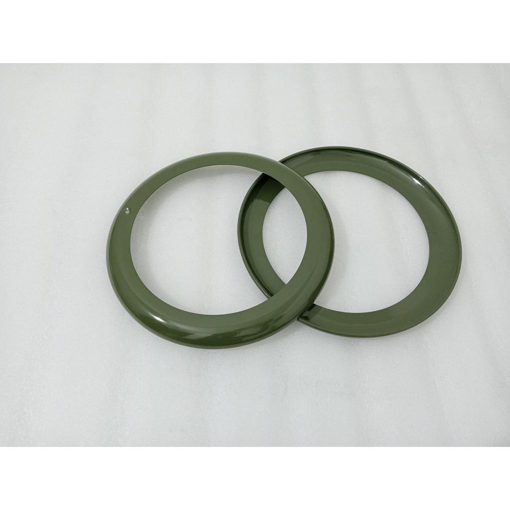 Headlight Outer Bezel Set Military Green Willys 46-53 CJ-2A CJ-3A JEEPS |Fit For