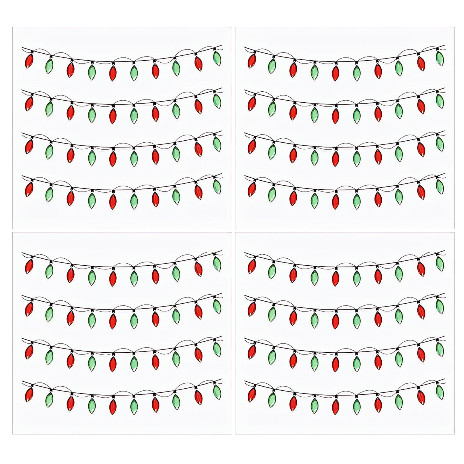 

4/8/16 PCS Christmas Lights Mini Sticker Paper Dimensional Stickers for Envelope Scrapbook Gift DIY Supplies as show