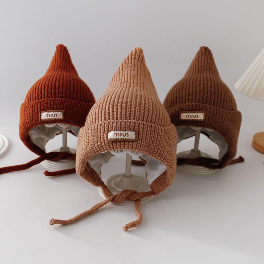 

Cute Ear Protection Caps Winter Crochet Caps Fashion Knitted Hat for Baby