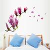 Magnolienblüten Wandaufkleber Kreativer Modischer Wandaufkleber Abziehbar und Aufklebbar Tapete Heimdekoration Abnehmbare Wandkunst