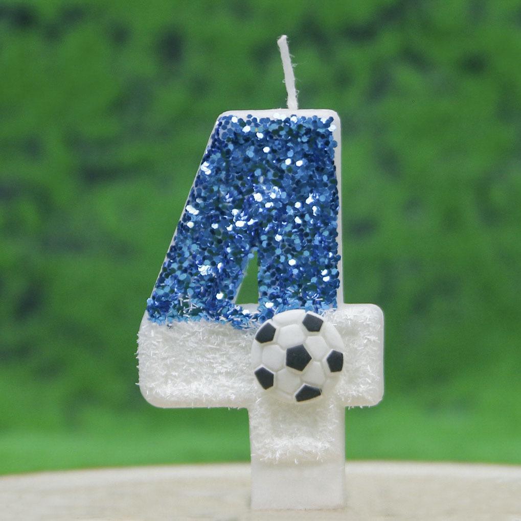 Creative Football Birthday Candle for Cake Decoration, DIY World Cup Party, First Birthday Celebration