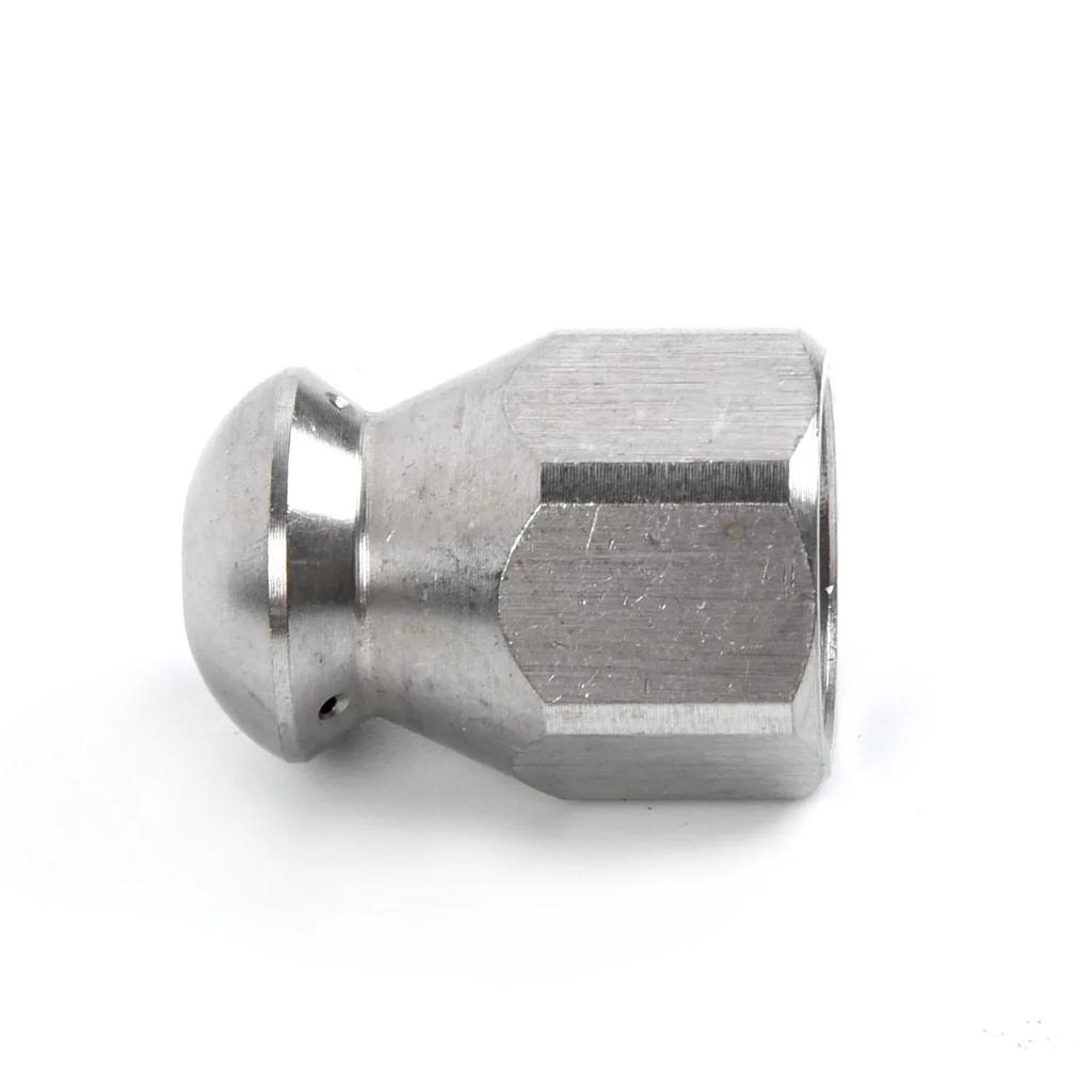 Sewer Cleaning Nozzle Drain Set Washer Female Nozzle Jet 1 Forward 3 Rear 1pcs Stainless Steel Cleaning New Useful