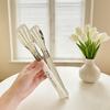 Stainless Steel Food Tongs Kitchen Utensils Buffet Cooking Tool Anti Heat Bread Clip Pastry Clamp For Desserts Salads Barbecue