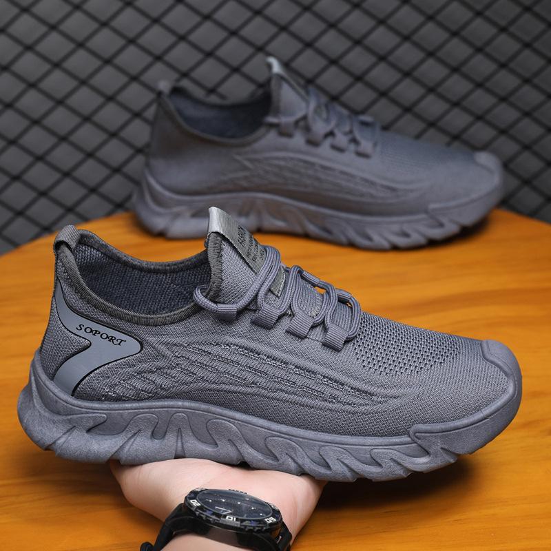 Men's Shoes Fly-woven Spring New Breathable Thin Mesh Fly-woven Mesh Shoes Casual Versatile Men's Sports Shoes