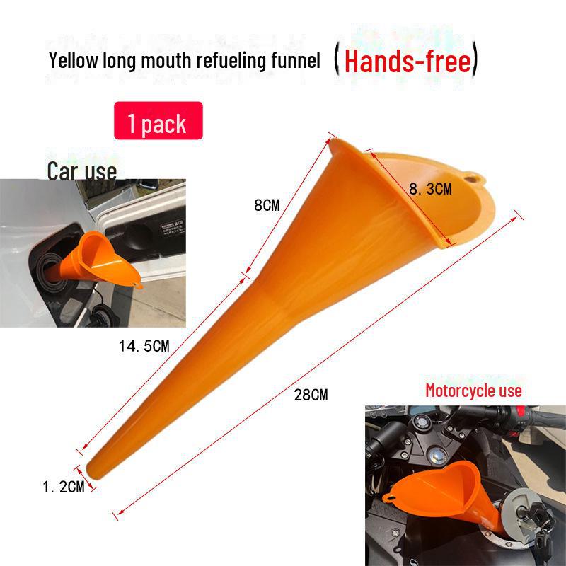 Large-Mouth Multi-Purpose Water Funnel with Hose and Angled Nozzle for Diesel and Household Use