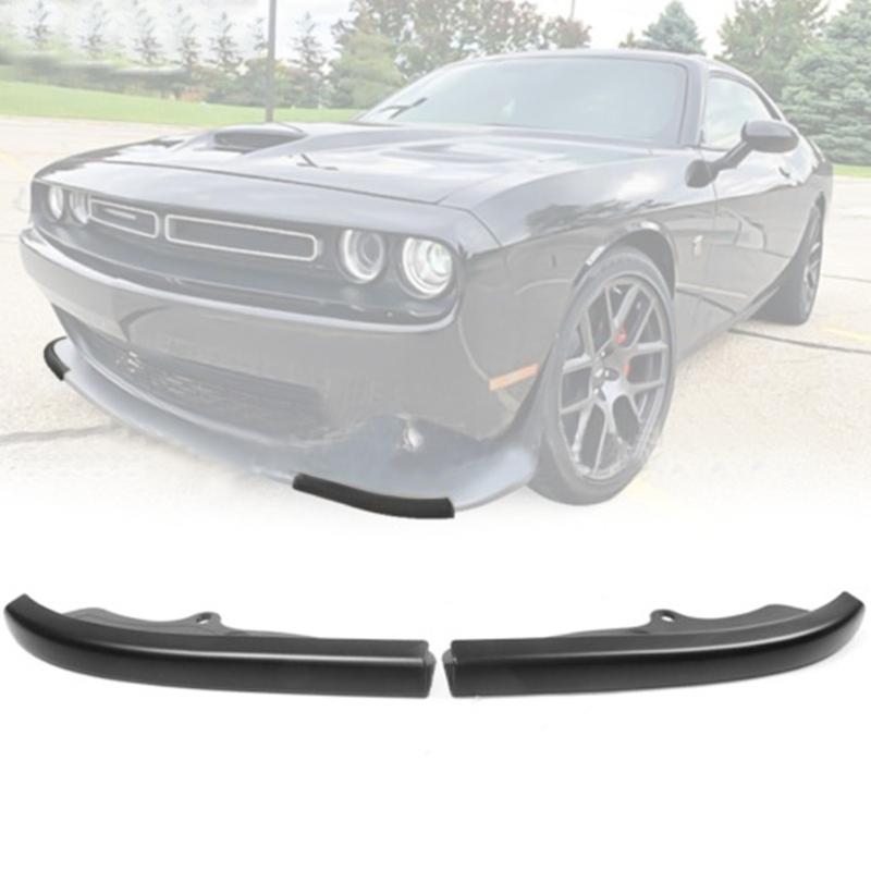 2pcs Front Bumper Splitter Protector Lip Diffuser Spoiler Guard Cover for Dodge Challenger GT TA SRT R/T 392 HEMI Scat Pack