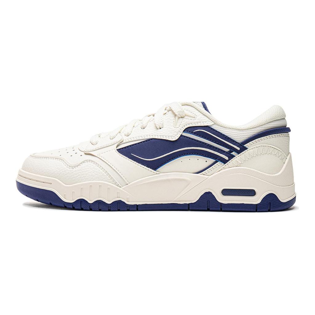 Li Ning Moon White 3 Skateboard Shoes Men's Low Top White Blue AGCV077-8