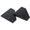 Aluminum Angle Outside Joining Plate 5 Hole L Shape Bracket Connector 90 Degree Joint Board Plate Anodised Corner Bracket Plate