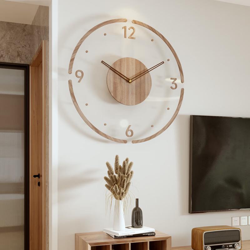 Nordic Frameless Glass Wall Clock