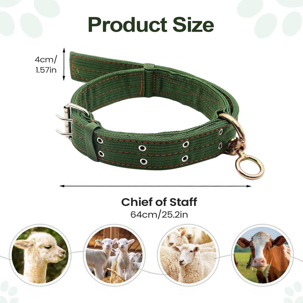 Pet Neck Collar Horse Sheep Collars Abrasion-Resistant Small Farm Animal Horse Calf Cow Traction Neck Strap For Feeding