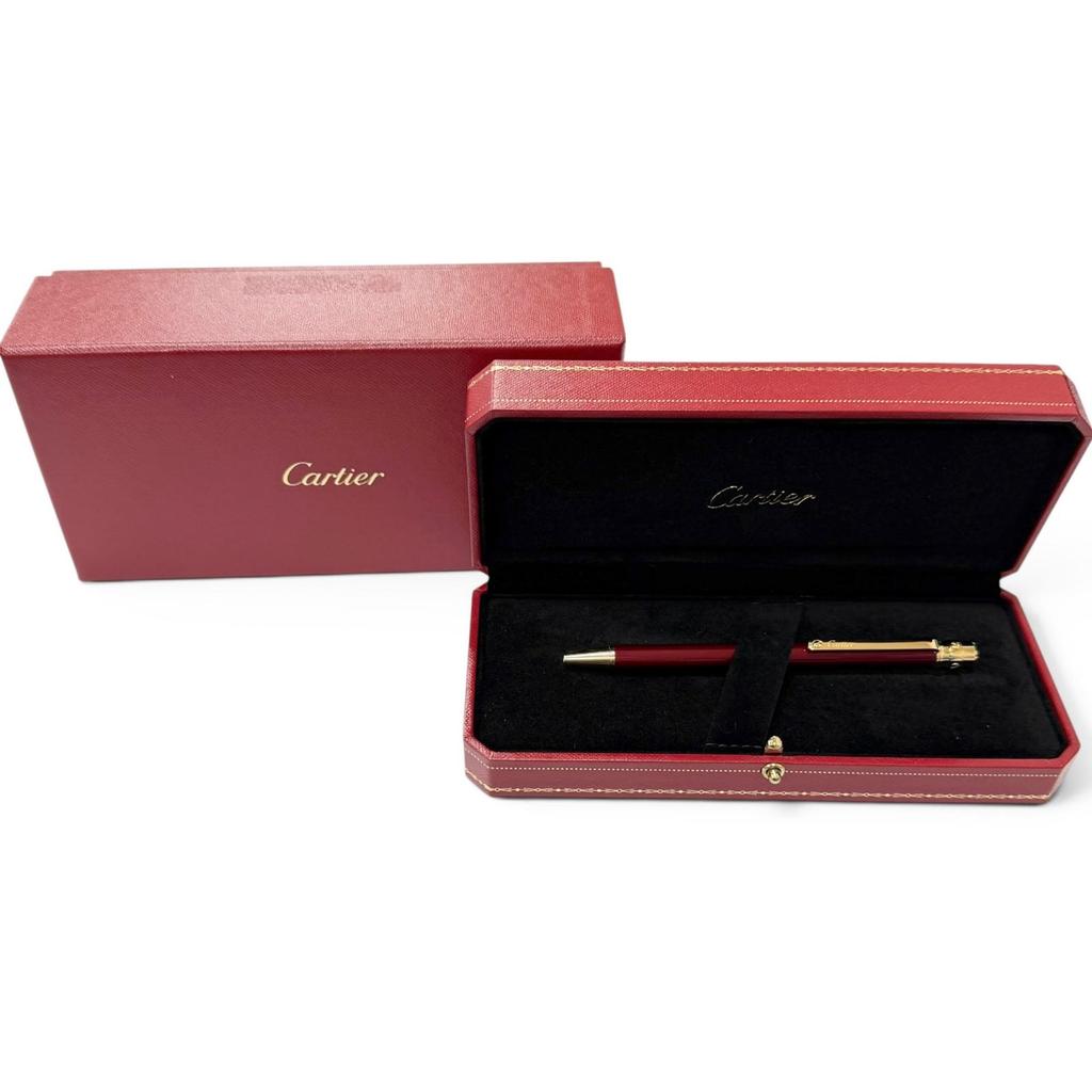 Excellent Cartier Ballpoint pen Santos de Cartier Twist type Bordeaux Used