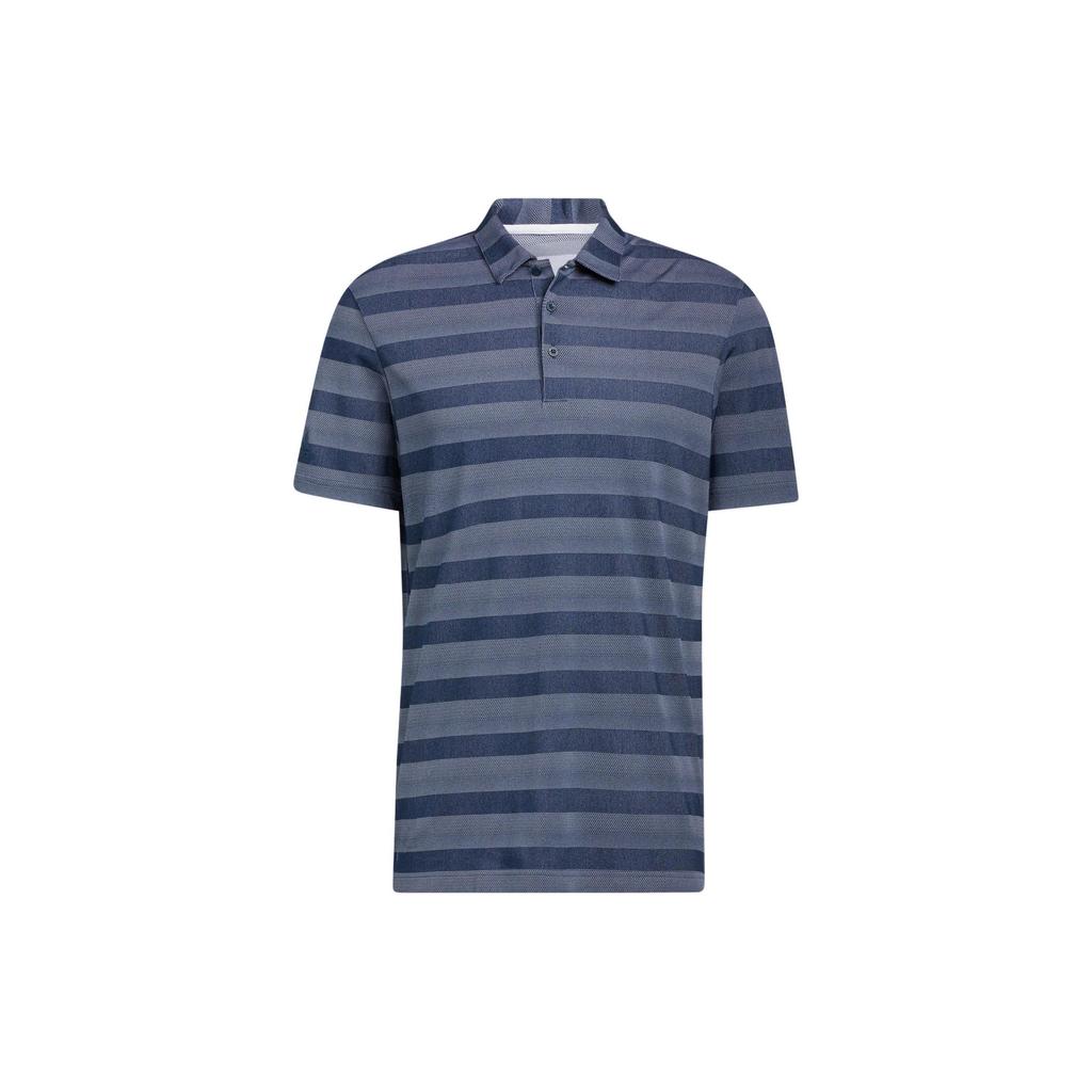 Adidas Striped Print Short-Sleeve Polo Shirt Men Tops Blue HE2298