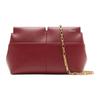 Red Leather Chain Shoulder Bag, Luxury Gold-Tone Hardware Convertible Crossbody Clutch for Women, Daily Commute & Evening Out 80953631
