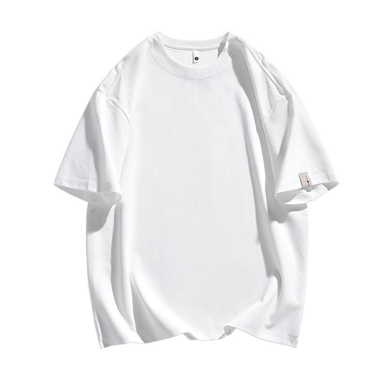 Men's Loose Fit Minimalist Crew Neck Solid T-Shirt, Summer Short Sleeve