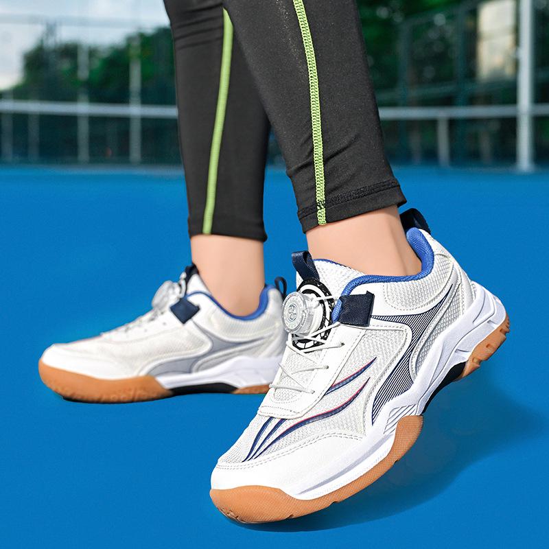 Autumn 2025 Kids' Sports Badminton Shoes with Rotating Buckle