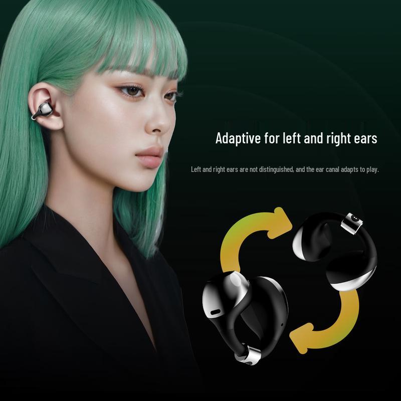 BUTTONS CLIP Open-Fit Bone Conduction Bluetooth Ear Clip Earbuds