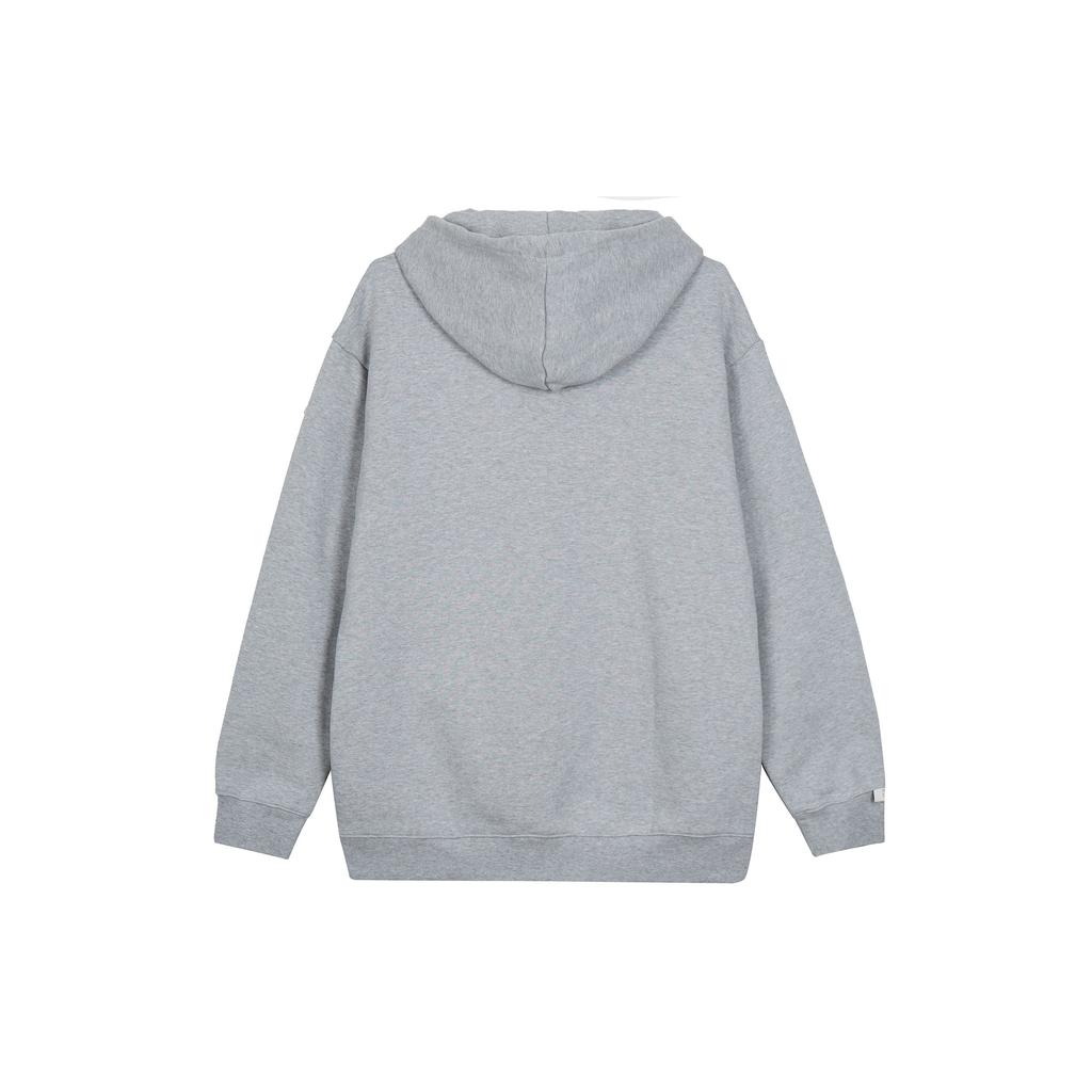 Adidas Fleece Thick Sports Casual Hoodie Men Hoodies Medium-Heather-Gray IV7586