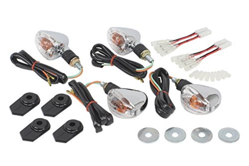 Special Parts Takegawa Streamline Turn Signal Chrome for Z125 PRO Kit, Plated, 05-08-0415