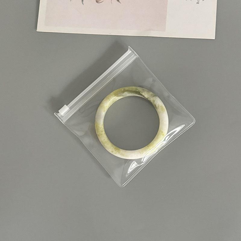Non-yellowing, non-hardening frosted EVA zipper jewelry bags for earrings and bracelets
