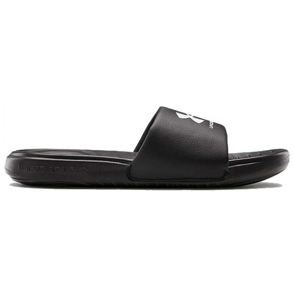Under Armour Ansa Fixed Slides 'Black White' Women's 3023772-004
