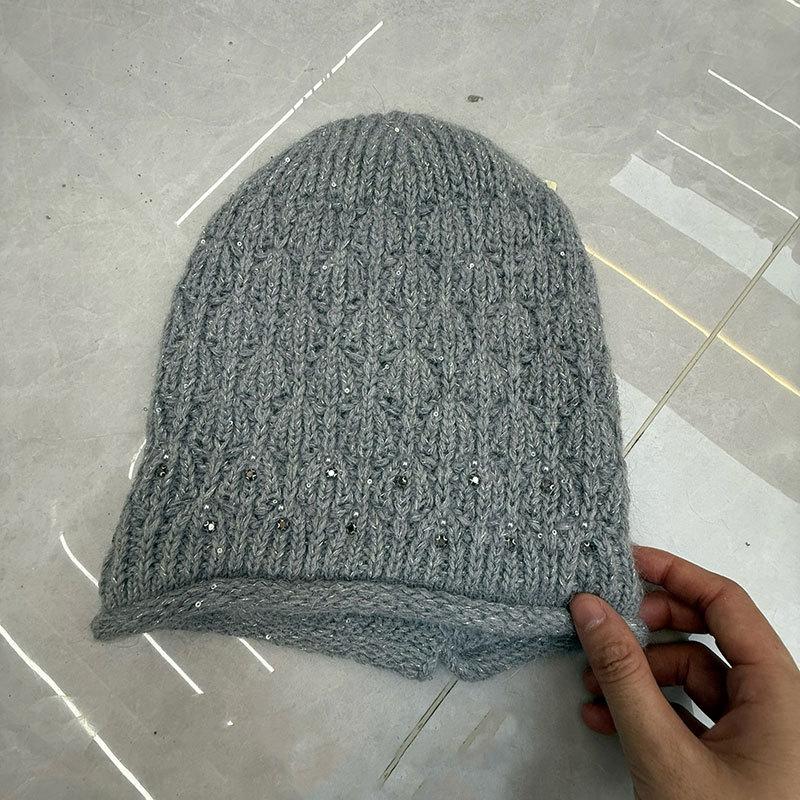 Autumn and Winter New Baotou Hat Versatile Trend Street Retro Wool Hat Warm Ear Protector Stack Hat Cold Hat Woman