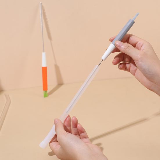 Pwichdn Straw Cleaning Brush Food Grade Decontamination Deeply Plastic