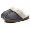 Fashion Crestar Women's Fuzzy House Slippers Winter Fluffy Memory Foam Suede Slippers with Faux Fur Collar Comfort Warm Indoor Slippers