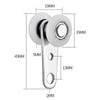 Curtain Hanging Wheel Sliding Door Pulley Hanging Track Pulley Block Cabinets Door Roller Curtain Accessories Bearing Wheel