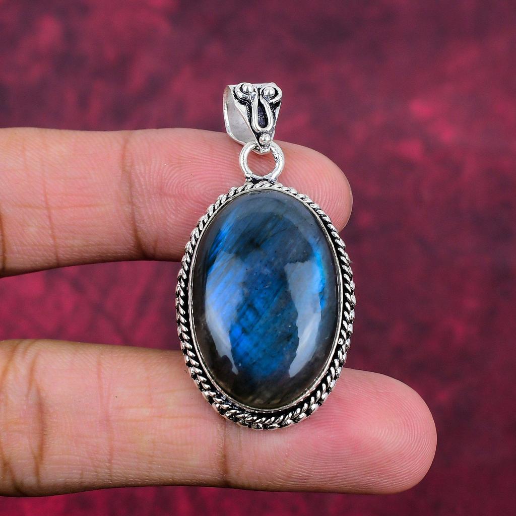 Labradorite Jewelry, 925 Sterling Silver Pendant Gemstone Jewelry, Handmade Amazing Jewelry Pendant, Gift For Her