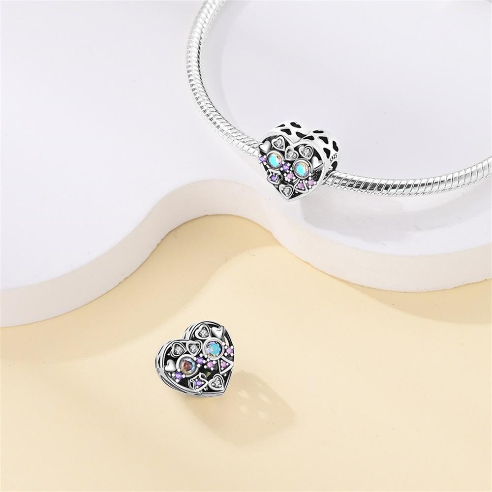 Charms Original Copper Sweetheart Sisters Beads Fit Bracelet Women Jewelry Diy Fine Gift