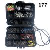 177 Fishing Accessories Set, Crank Hook Sea Fishing Space Beans, Lead Drop Swivel, Luya Sea Fishing