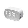 Digital Mirror Surface Alarm Clock FM Radio Portable Rechargeable Desktop Clock Ideal Holiday Birthday Gift Choice