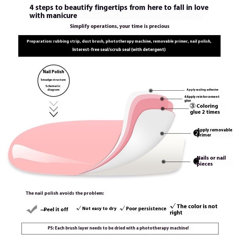 Nail Polish Glue Popular Color Nail Polish Barbie Phototherapy Nail Polish Lasting Nail Salon