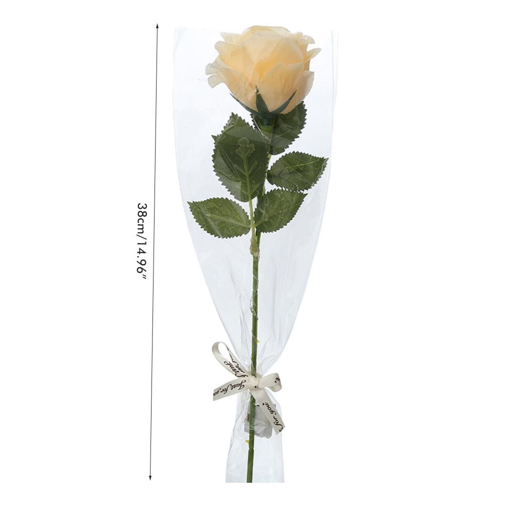 4er-Pack Künstliche Rose mit LED-Licht Leuchtende Rosenblüten Geschenk für Ehefrau Freundin Oma