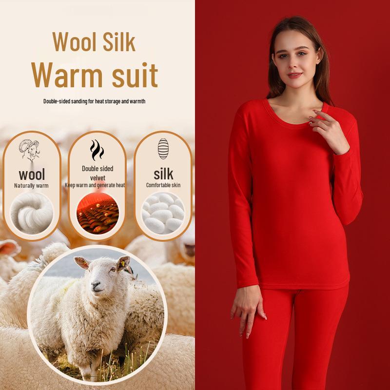 

Чоловічий шовковий кашеміровий комплект термобілизни: Оксамитово-Потовщена Осінньо-Зимова Колекція L