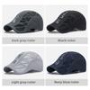Men Sun Beret Hats Summer Cap Golf Driving Cabbie Hat Fashion Letter Beret Hat Casquette Baseball Cap Breathable Net Mesh Sunhat