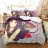 Cool Hyouka Bedding Set Duvet Cover + 2 Pillowcases Chitanda Eru Oreki Houtarou School Mystery Anime Bedroom Decor Kawaii Cute G