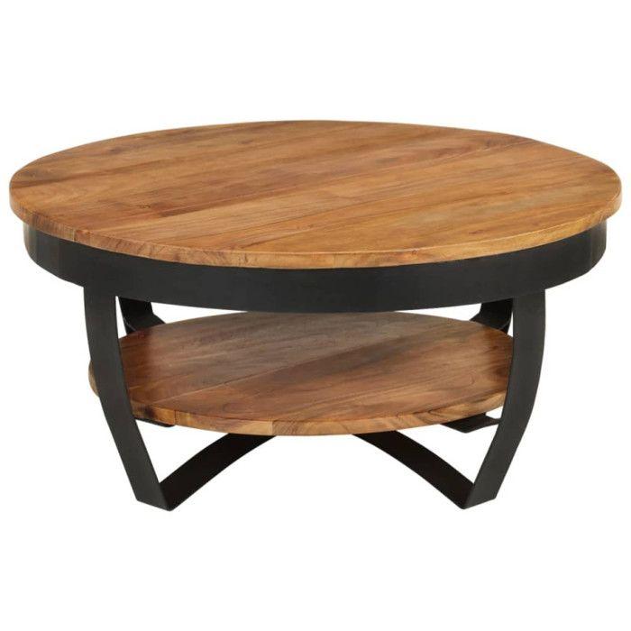 VidaXL Coffee Table Side Table End Table Living Room Table with a Shelf Living Room Home Interior 65x65x32 289616