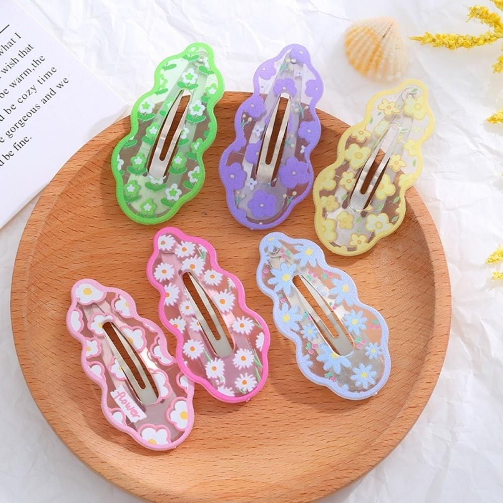 Flower Clouds Hair Clips Candy Color Child Hairgrips Fashion Headwear  for Women Girls