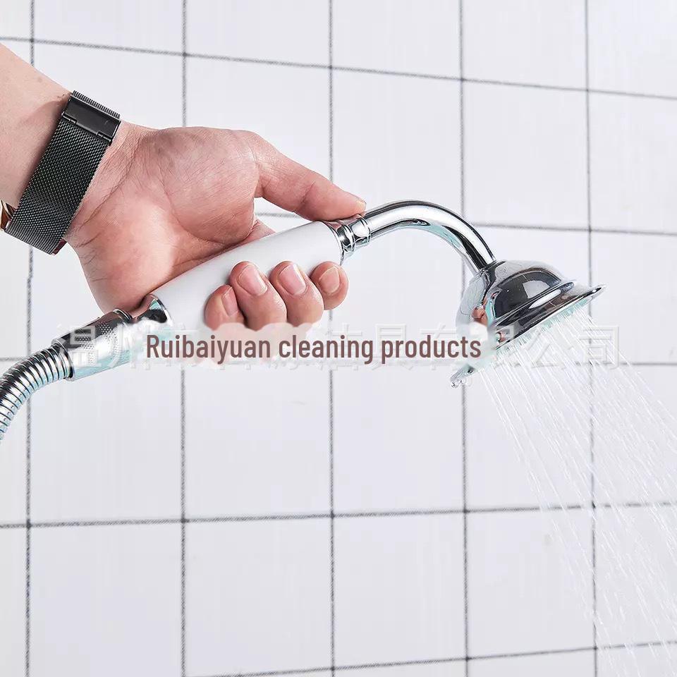 Rose Gold Stainless Steel European-Style Handheld Shower Head with Antique Black Finish