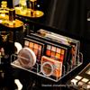 Transparent Acrylic Multi-Grid Makeup Organizer - Eyeshadow, Foundation & Blush Storage Box
